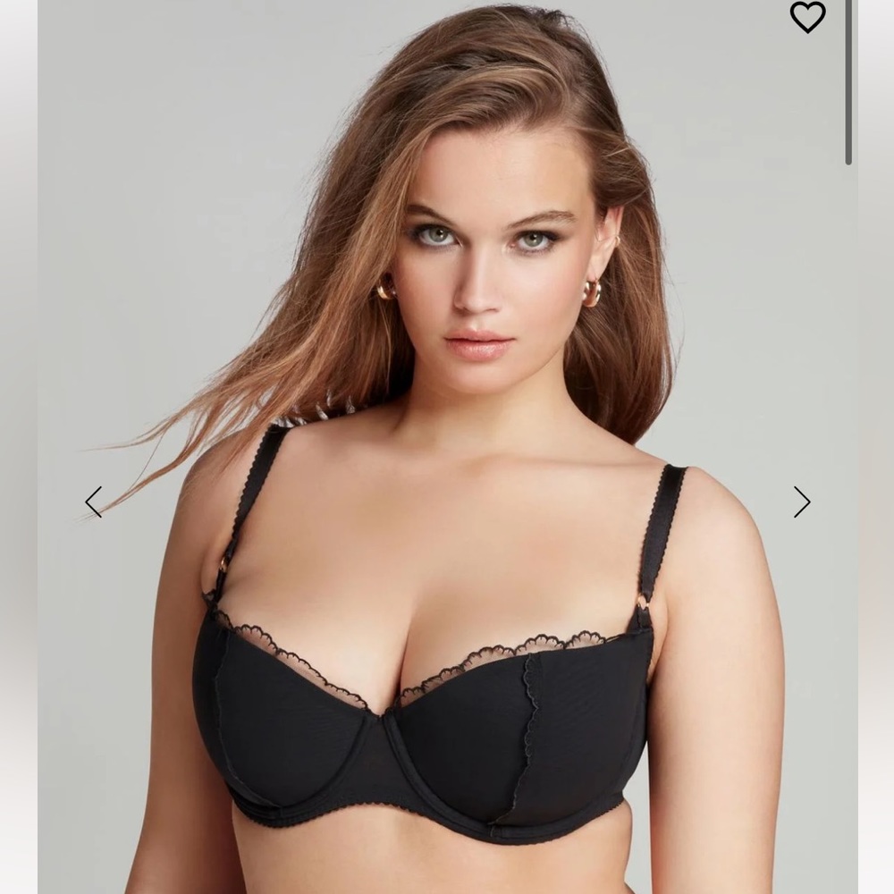 Agent provocateur Sara balconnette bra in black. 36 EE NWT.